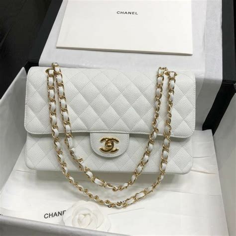 chanel bags white|Chanel white bag 2020.